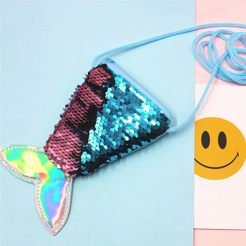 Sequins HandBag Cosmetic Coin Purse 4pc Women Girls Fashion Double Color Shiny Sequins Storage Bag Purse Coin Pouch  (2)