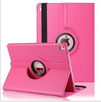 

100pcs/lot PU Leather 360 Rotating Case Stand Smart Cover Magnetic Case For Apple iPad pro 9.7inch