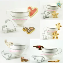 5 шт крылья сердце пряник декоративный чайник металлический формочка для печенья Кондитерские изделия, печенье карамель в формах кекс принадлежности для приготовления кондитерских изделий