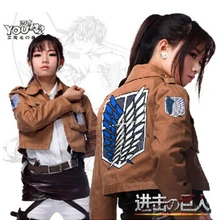 Chaqueta Attack on Titan Shingeki no chaqueta Kyojin Legion Cosplay disfraz chaqueta abrigo cualquier tamaño alta calidad Eren Levi
