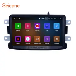 Seicane Android 8,0 8 "сенсорный экран GPS автомобиля радио для 2014 2015 2016 RENAULT Duster Deckless с Bluetooth музыки OBD2 DVR