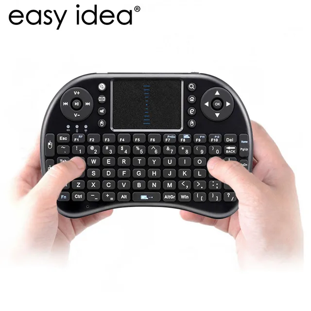 Cheap HOT Mini Wireless Keyboard Air Mouse i8 2.4G USB QWERTY Keyboard With Touchpad Teclado For PC Laptop Android TV BOX Xbox360