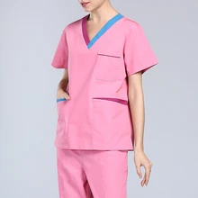 Больничные доктора хирургические халаты женский набор для чистки зубов наборы ручной ткани изоляционная одежда стоматология рабочая одежда набор