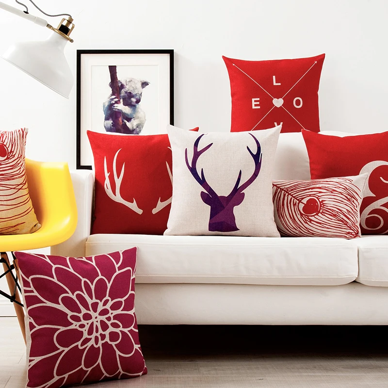 الأحمر هندسية السهم الغزلان وسادة غطاء وسادة المنزل وسائد زخرفية الحب القلب كيس وسادة كتاني كنبة مكتب قطني وسادة الأحمر هندسية السهم الغزلان وسادة غطاء وسادة المنزل وسائد زخرفية الحب القلب كيس وسادة كتاني كنبة مكتب قطني وسادة