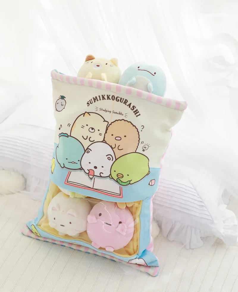 Плюшевая подушка Sumikko Gurashi, 8 шт., японская анимация, Sumikko Gurashi, мягкая подушка, уголок, био, мультяшная кукла для детей