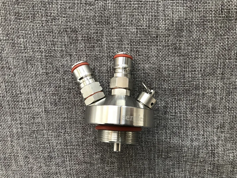 Best high quality New 304 Stainless Steel Mini Keg Tap Dispenser with 12 beer hose for Mini Craft Beer Growler Homebrew Spear