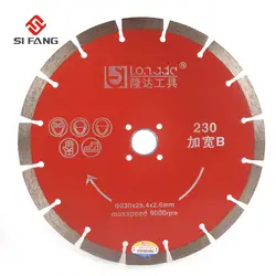 9 "230 мм сплава металла с бриллиантами пилы Колесо отрезной диск для бетона Мрамор кладки плитки Толщина 2,6 мм инженерные резки