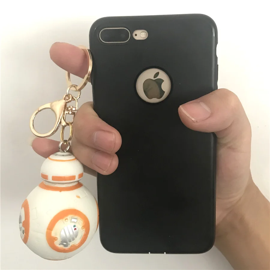 1 шт. 7 см Star Wars The Force Awakens Bb-8 робот брелок игрушки брелок Подвеска для мальчиков подарок для девочек BB8 коллекция цифры