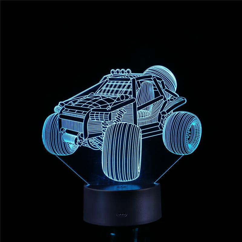 Светодиодная 3D лампа с подсветкой настольный ночсветильник оптической иллюзией