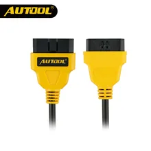 AUTOOL OBD2 Extension Cables Automotive Extend Car Y Connector Cable Auto 16Pin OBDII Splitter Connect Cord Vehicle Adapter Wire