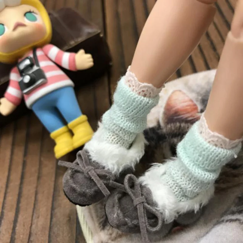 1 пара кукольных носков Blyth кружевные вязаные носки для Azone Momoko OB 1/6 кукольная одежда аксессуары игрушки