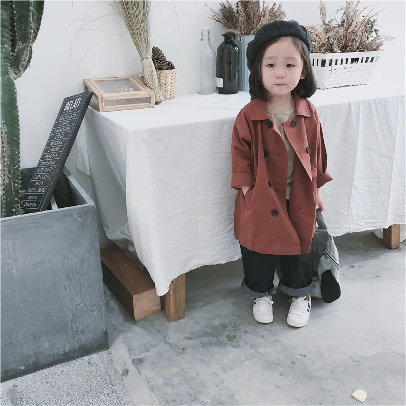 

New 2018 Baby Coat Kids Autumn Coat Boys Jackets Girls Windbreaker Children Cotton Coat for Infant Toddler Tops Outwear,#3367