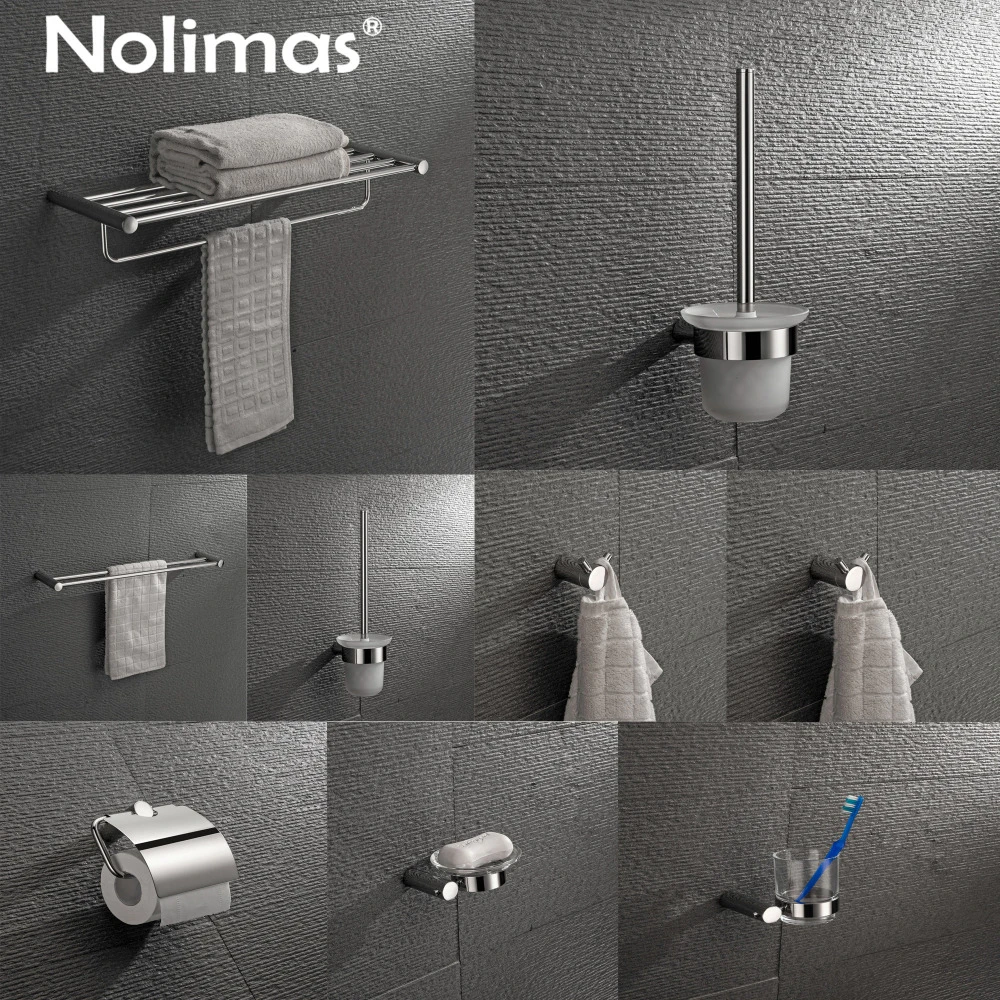 Mirror Polished Sus 304 Stainless Steel Bathroom Hardware Set Paper Holder Towel Bar Holder Toliet Holder Bathroom Accessories Bath Hardware Sets Aliexpress