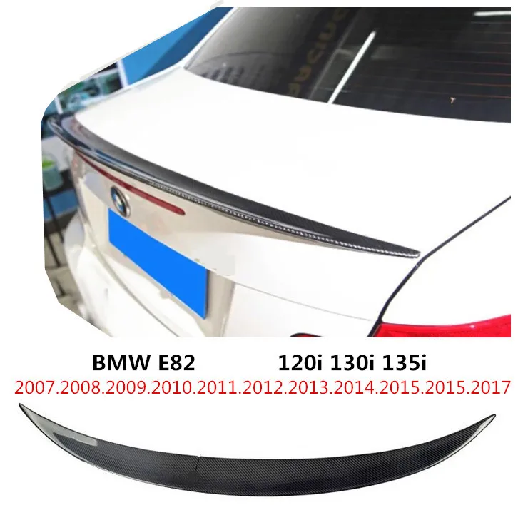 HLONGQT спойлер из углеродного волокна для BMW 1 серии E82 120i 130i 135i 2007-2017 высокое