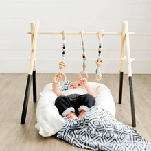 Новая Скандинавская Экологичная краска на водной основе деревянный фитнес-Рамка Оборудование для детского фитнеса