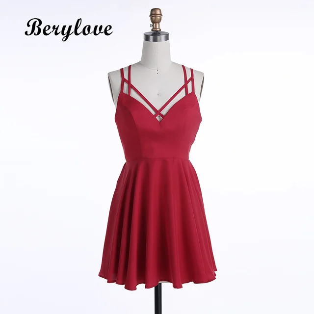 2018 Short Homecoming Dresses with Straps