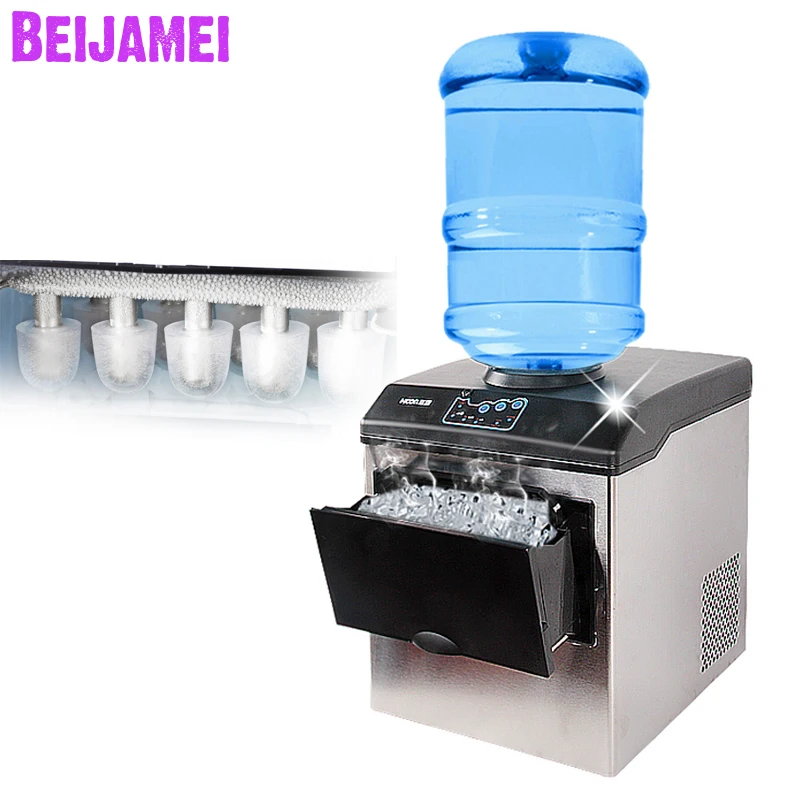 BEIJAMEI заводская цена электрическая пулеобразная машина для производства льда настольная барреляционная вода inflow ice cube делая машину