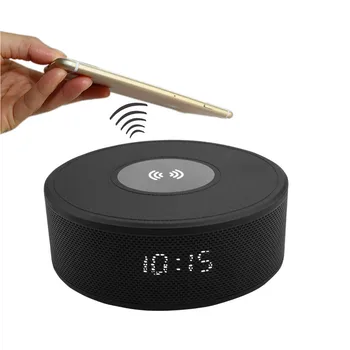 

Multi-function NFC Qi Wireless Fast Charger bluetooth Speaker Charging Stand Pad Stereo HiFi Music Column Z528