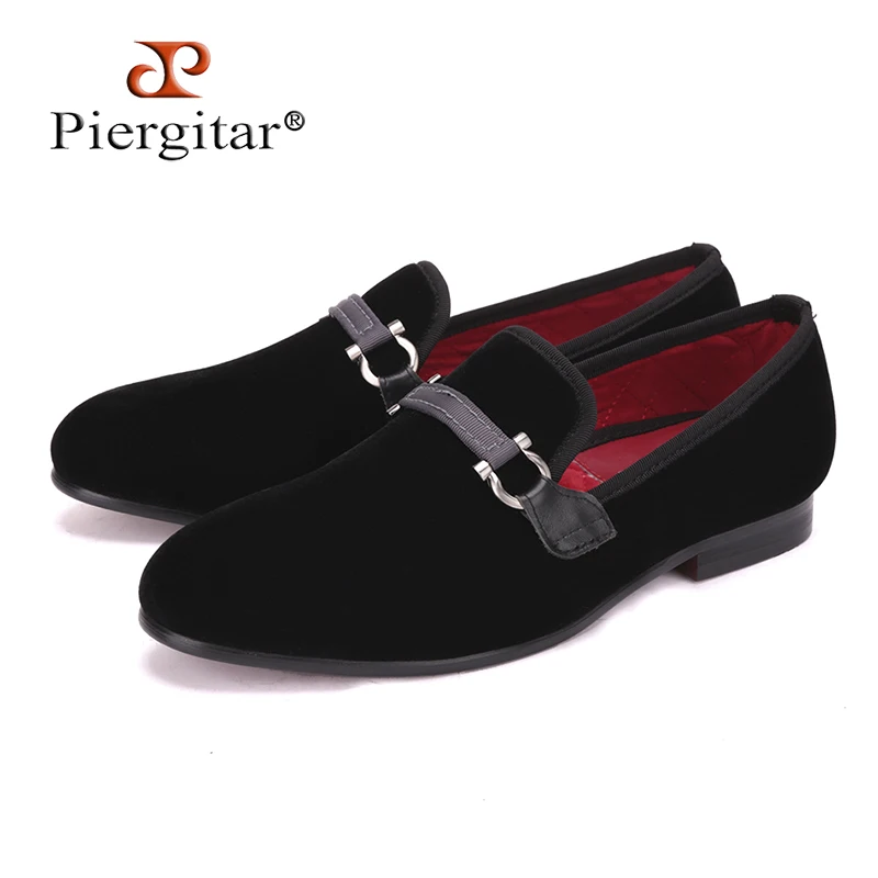 Preto Veludo Sapatos 17 Da Fumar Eua 4 Homens Moda Fivela Chinelo E De Festa Flats Artesanato Tecido Mocassins Tamanho Plus Size pXqRxYwI