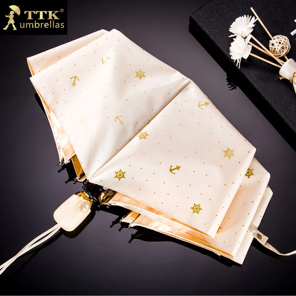 

women umbrella automatic folding umbrellas beach uv rain TTK waterproof children sun umbrella for girl small parasol auto female