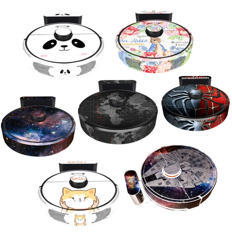 

Cute Sticker for xiaomi 3st robot Vacuum Cleaner Roborock T65 T6 S6 Protective Film Sticker Paper Cleaner Parts not brush filter
