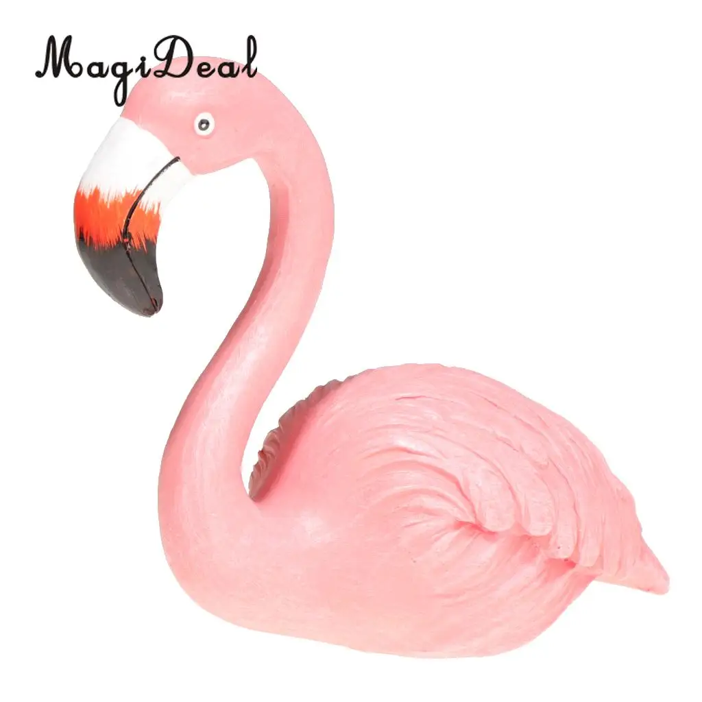Chic Flamingo Ormament Figurines Sculpture Wedding Decor Home Decoration 8 Styles 8-15cm, Pink