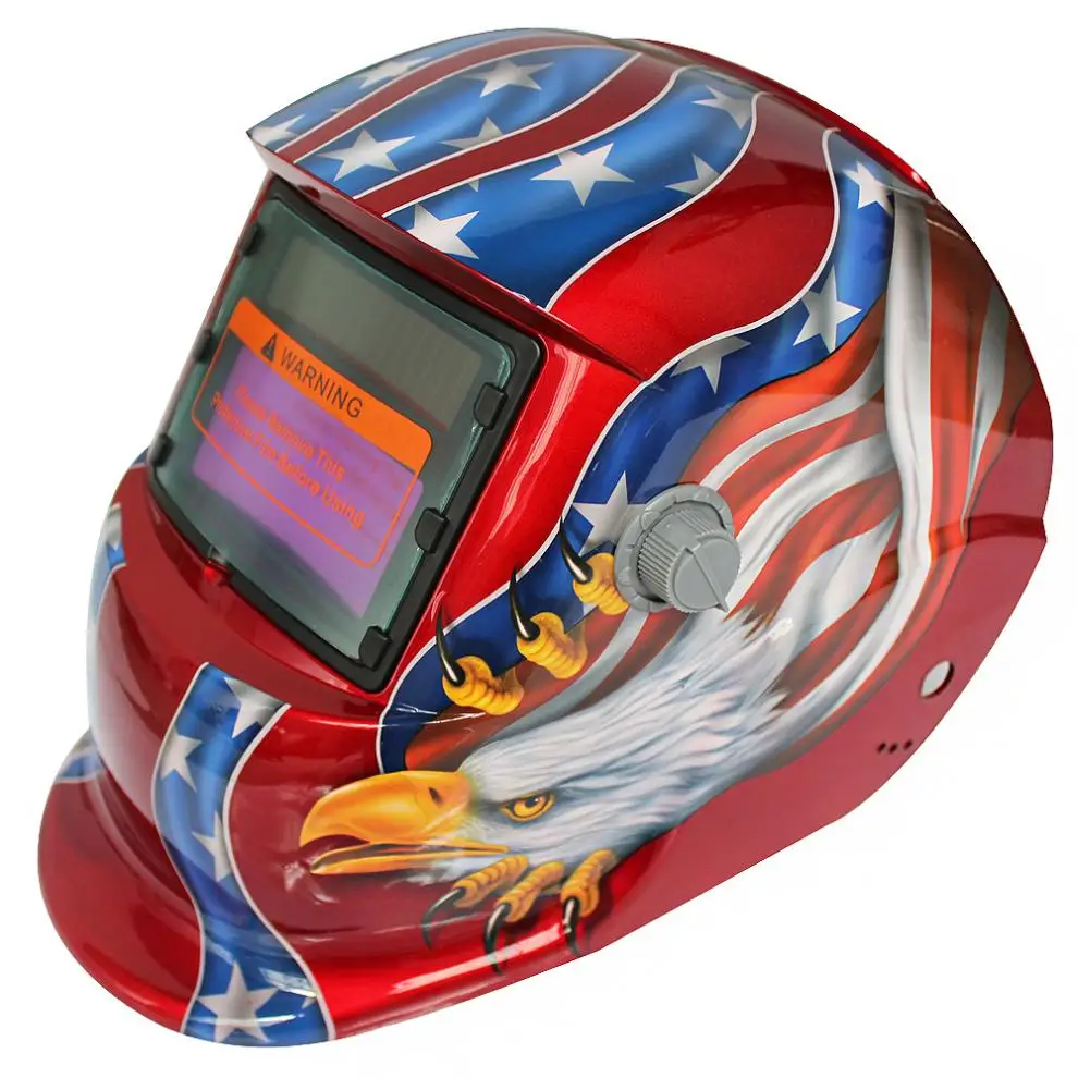 

Comfortable R-Eagle Adjust Solar Auto Darkening TIG MIG Grinding Welding Helmets / Face Mask / Electric Welding Mask / Weld Cap