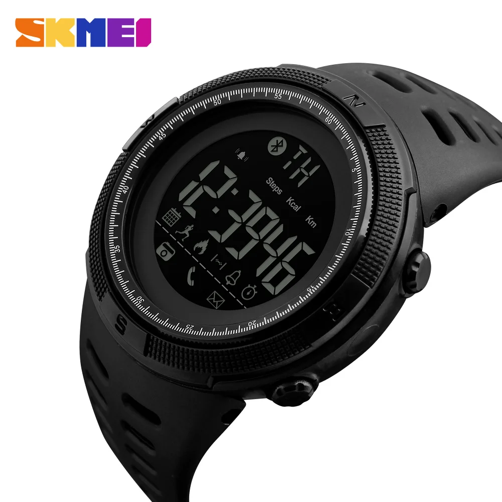 SKMEI Марка Для мужчин Smart спортивные часы Bluetooth Калорий 3D шагомер Мода Часы 50 м