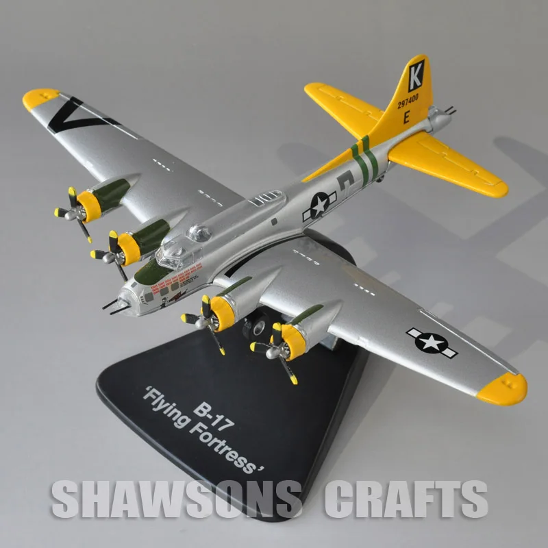 

Diecast 1:144 Military Model Toys B-17 Bomber Flying Fortress Aircraft Atlas Plane Replica Collection Silver