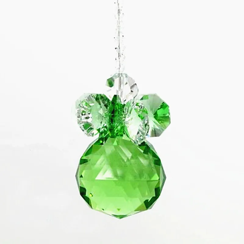 Grânulos de Cristal Rosa com Bola Facetada de Cristal para a Decoração da Árvore de Natal Lustre Pendurado Peças Decoração 1pc 30x300mm h - 4 Cheap Lustre de cristal