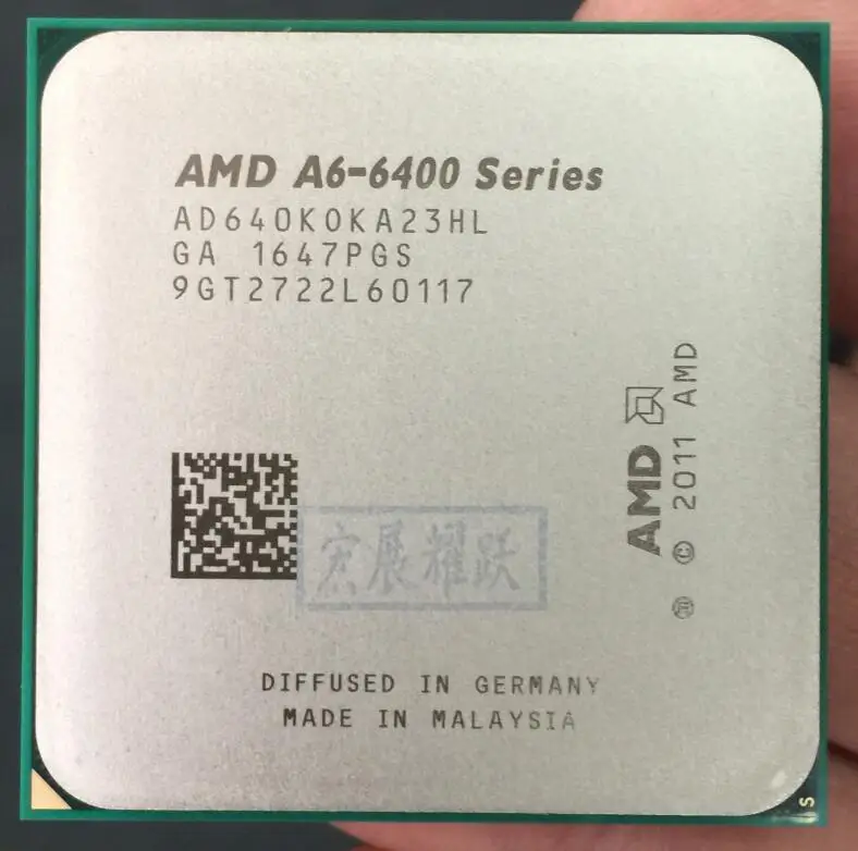 AMD A6-Series A6 6400K 6400 640K двухъядерный процессор APU FM2 100% рабочий для настольного