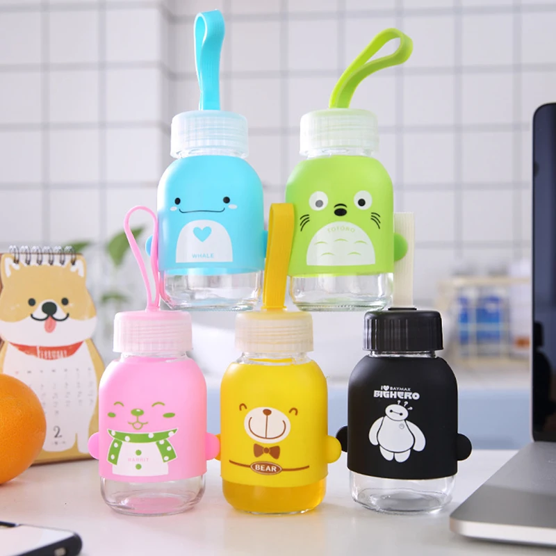 

Yuelu Cartoon Creative Small Cup Children's Cup Cute Gift 145 Ml Glass Beautiful Glass Ready for Children Wine Glasses