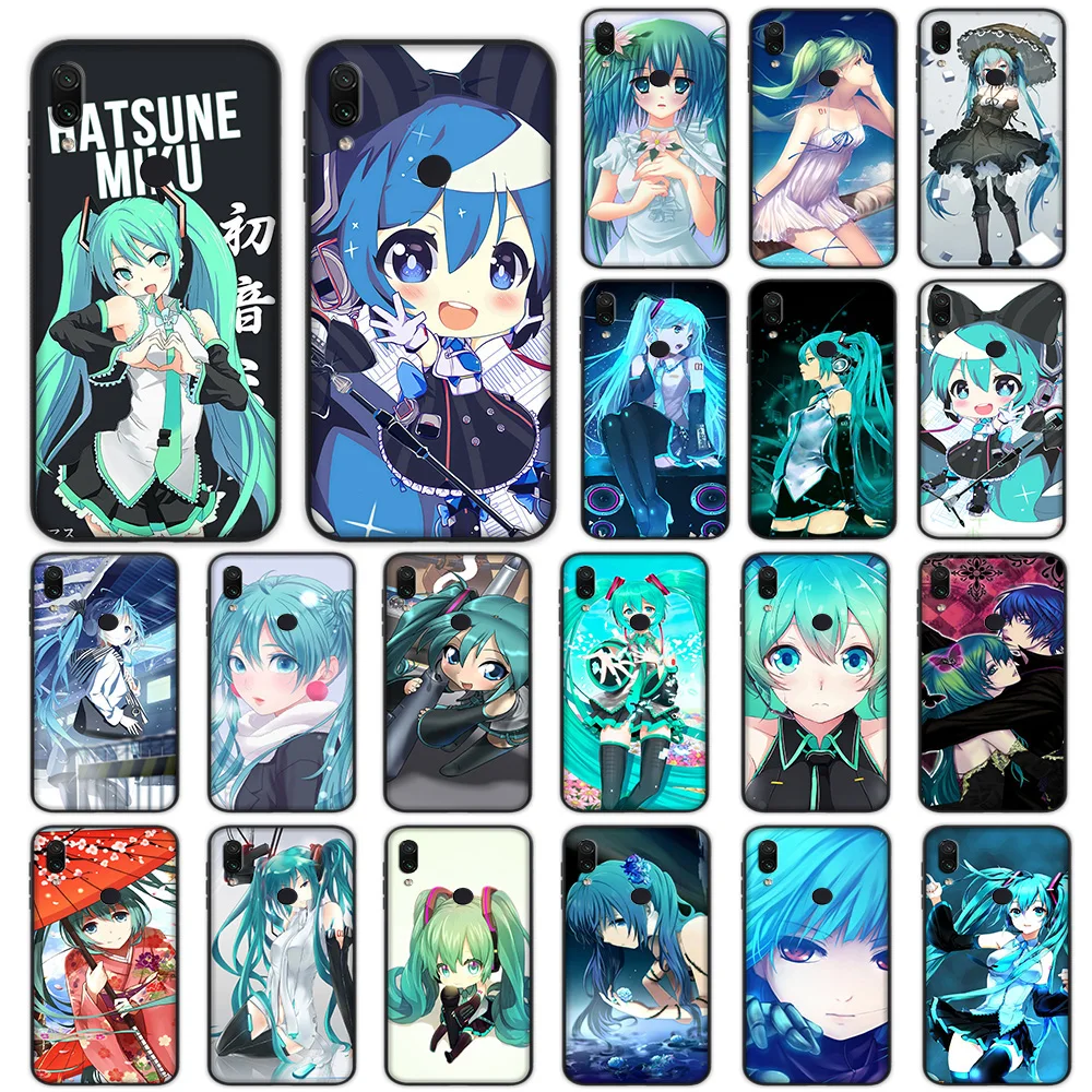 

Hatsune Miku Vocaloid Soft Case for Xiaomi Redmi Note 4 4X 6 7 8 Pro 5 Plus 5A 6A Cover