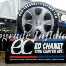 Пользовательские гигантские черно-белые рекламные надувные шины, надувная шина для продажи