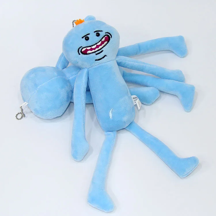 

Soft Plush Ricky and Morty Stuffed Keychain Toys Happy Sad Faces Mr Meeseeks Poopybutthole Doll Key Chains Ring Ricky Morty Toy