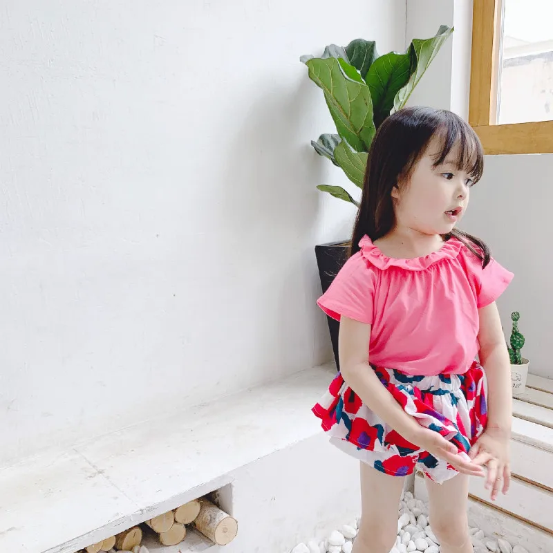 New Kids Summer baby bell bottoms girls flare pants girls leggings ruffle pants girls pants kids