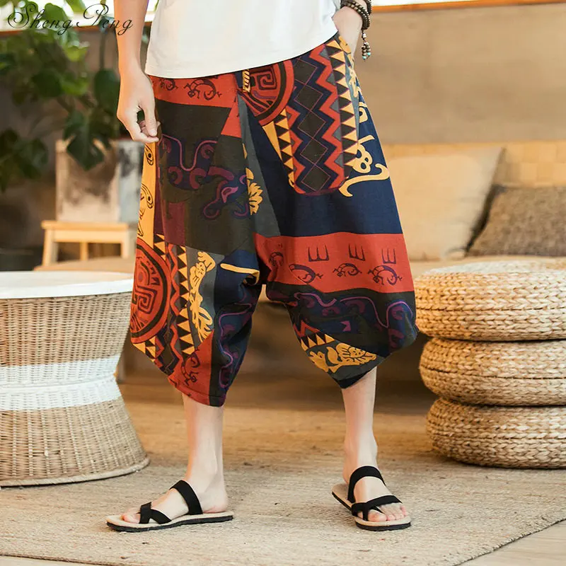 Традиционные китайские брюки для мужчин кунг-фу брюки штаны в китайском стиле традиционная китайская мужская одежда V1621
