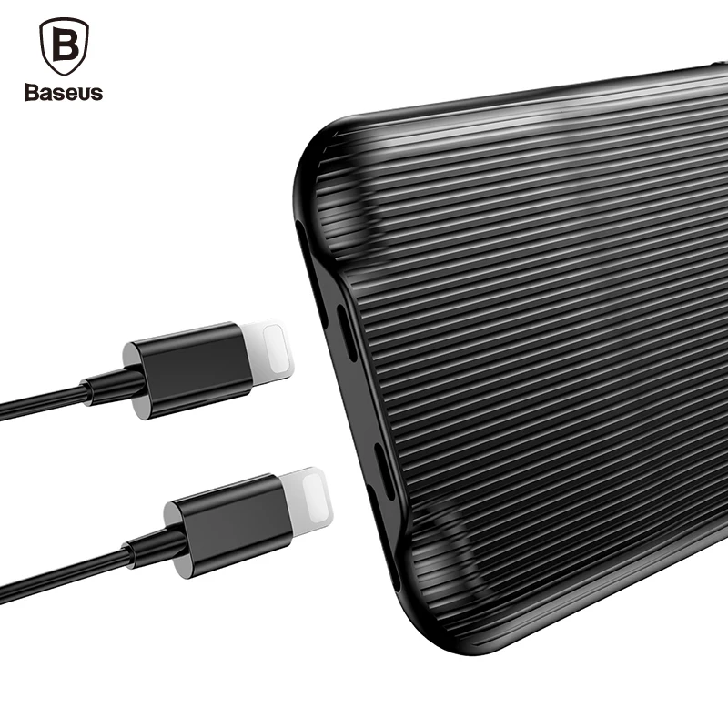 Goedkoop Baseus Audio Case Voor iPhone 8 7 Plus Oortelefoon Hoofdtelefoon Adapter Splitters Aux Cover Case Ondersteuning Muziek Call Opladen Data
