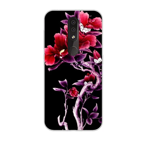 GG18 Чехол для Nokia 4,2, силиконовая Мягкая задняя крышка из ТПУ с цветочным рисунком для Nokia4.2, Защитные чехлы для телефонов - Цвет: GG18