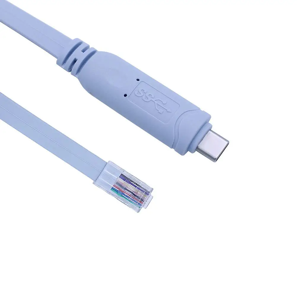 LumiParty 1,8 м USB консольного кабеля Тип usb C до RJ45 чип для Cisco ноутбуков MacBook r20