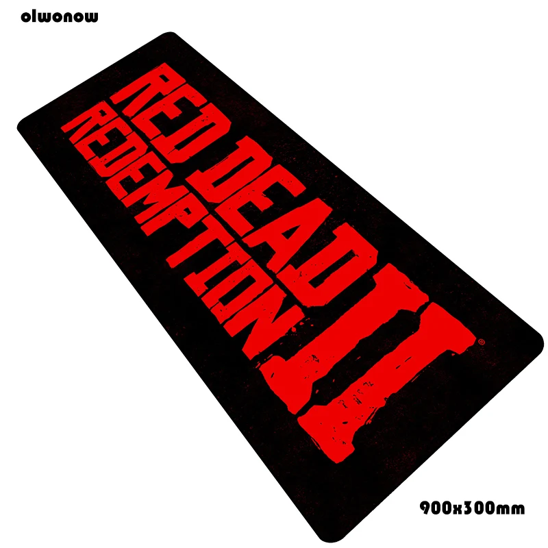 Size 900x300x2mm Красные изображения из фильма «red Dead Redemption» 2 коврик для мыши 90x30 см коврики для мыши Бестселлер игровой коврик для мыши геймер большой персонализированные коврики для мыши Клавиатура - Цвет: Size 900x300x2mm