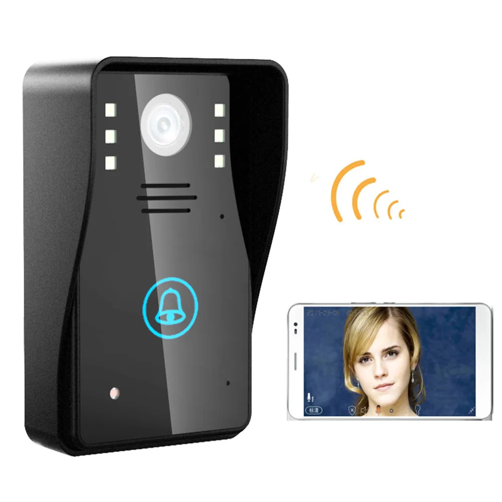 HD 720P Wireless WIFI Video Door Phone Doorbell System Night