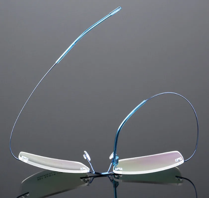 Ultralight Eyewear Frames Women Men Flexible Optical Glasses Frames Alloy Frameless Eyeglasses