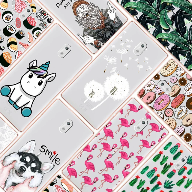 Cheap Case For Nokia 3 5.0inch Silicone Transparent Colored Patterned TPU Soft Cases Cover For Nokia 3 TA1020 TA1028 TA1032 TA1038