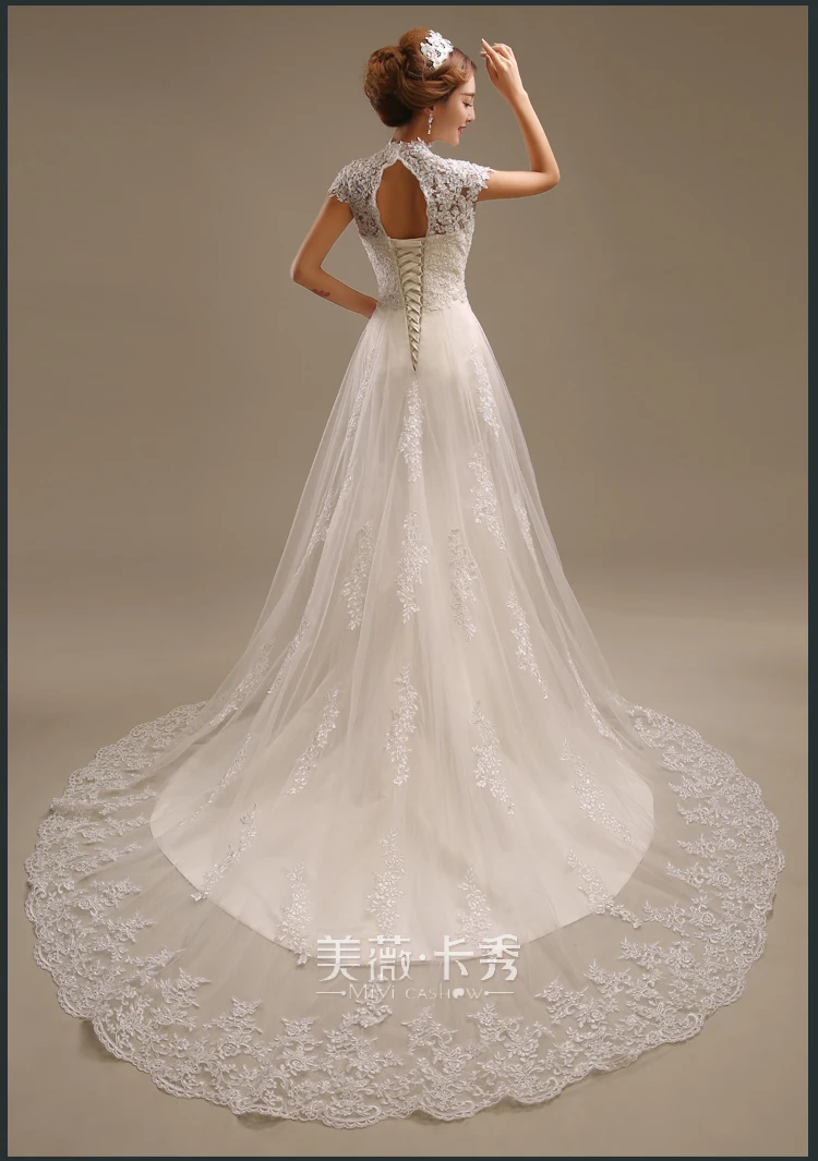 Свадебное платье дешево Новинка года пикантные Модные Романтический vestido de noiva невесты casamento высокое средства ухода за кожей Шеи Мать платья