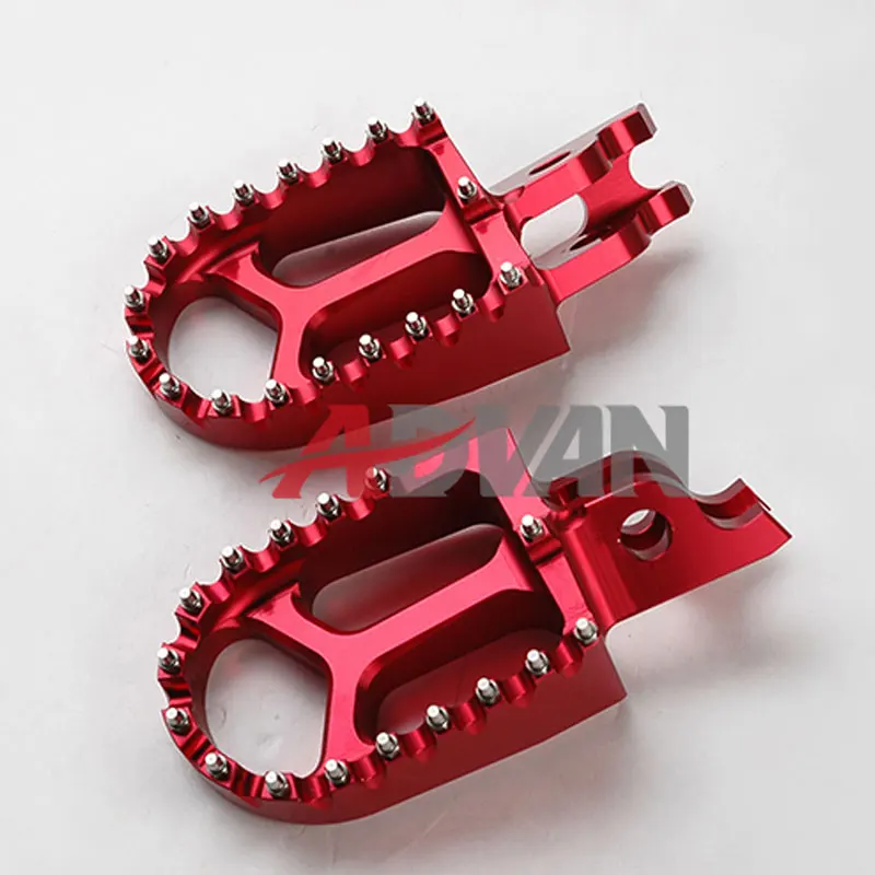 

SHIPPING FREE Motorcycle Foot Pegs Rests Red Billet CNC Wide Footpegs Foot Peg Fit for FOR Honda CRF250L CRF 250L Oversize