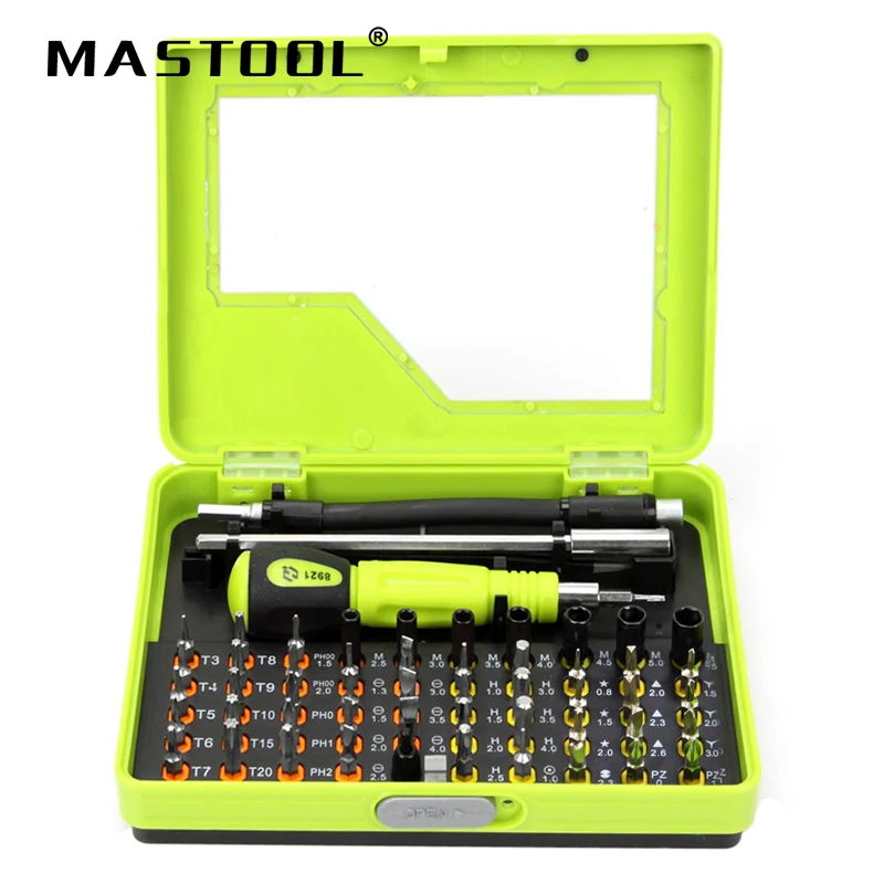 

53 in 1 Precision Screwdriver Kit Multi-function Repair Hand Tools Set Box for Cellphones Laptop PS