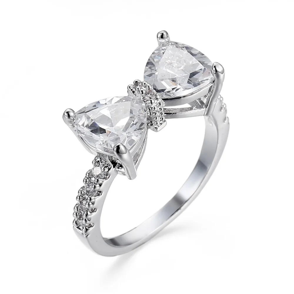 

fashion mujer rings for women Silver Exquisite Zircon wedding zircon bijoux femme anillos bts high quality ring for jewelry