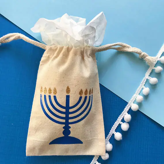 Индивидуальные звезды Давида Hanukkah menorah еврейская традиционная свадьба день рождения праздники вечерние подарки приветственные пакеты наборы пакетов - Цвет: style 1