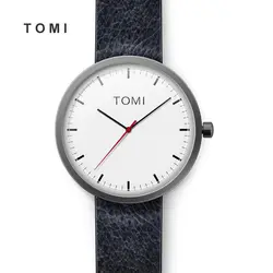 Томи 2017 для мужчин часы Элитный бренд часы кварцевые модные креативные простой минималистский кожа наручные часы для женщин часы 20